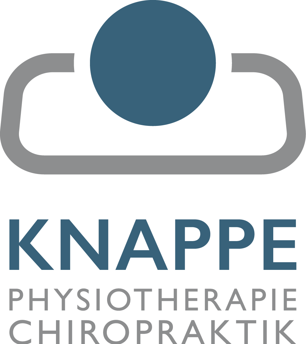 Logo Physiotherapie Knappe - Zusammenspiel von einem Rechteck-Rahmen und einem ausgefüllten Kreis